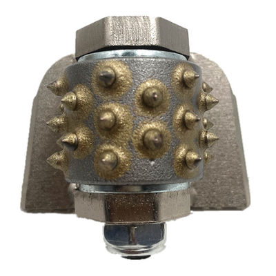 calidad Lavina Onfloor EDCO Slim-fit Trapezoid Bush Hammer Roller 30S Tungsten Carbide Tips For Floor Preparation Coating Removal Expose Large Aggregate Stone Anti-Slip Finishes fábrica