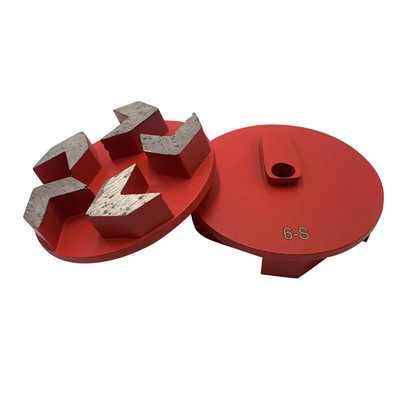 Husqvarna Redi-Lock Compatible Segmentos de flechas de 3' 5S Metal Bonded Pucks de molienda de diamantes para molienda áspera de diferentes pisos de hormigón de dureza