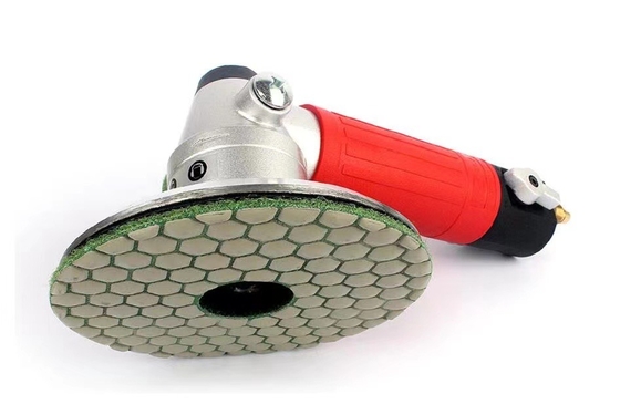 5' 125mm Cordón de miel Velcro con respaldo de hormigón Terrazzo Mármol Granito Ingeniería de Piedra Resina de Enlace de Diamante Pads de pulido en seco para moliendas de ángulo eléctricas portátiles o moliendas de aire