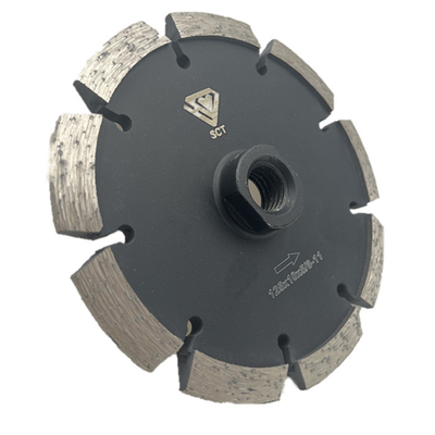 5' 125mm V en forma de segmentos de diamante brasado de cuchillas para reparación y ampliación de grietas en asfalto y granito, etc. con moliendas de ángulo y sierras circulares y punteros de curva
