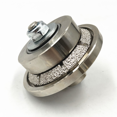 E Tipo 45 Bevel Ruedas de perfilado de borde soldado al vacío para máquinas portátiles para azulejos de piedra natural de hormigón 5mm 10mm 13mm 15mm 20mm
