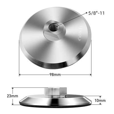 50mm 80mm 100mm 125mm 150mm 180mm Bases de aluminio Polish Pads Backer Pads para molinillos de ángulo eléctricos Polishers de aire