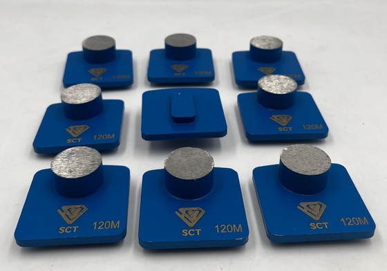Husqvarna Redi Lock Compatible Metal Bond Single Button Diamant Polishing Pads para pisos de hormigón y terrazo