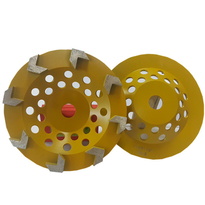 5' 125mm 8S segmentos de flecha de diamante de molienda abrasivo ruedas de copa para moliendas de mano para su uso en hormigón Terrazzo superficie de piedra natural