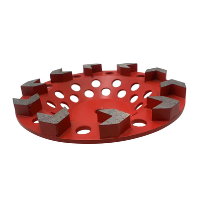 5' 125mm 8S segmentos de flecha de diamante de molienda abrasivo ruedas de copa para moliendas de mano para su uso en hormigón Terrazzo superficie de piedra natural