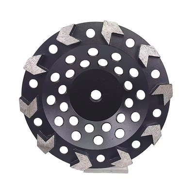 5' 125mm 8S segmentos de flecha de diamante de molienda abrasivo ruedas de copa para moliendas de mano para su uso en hormigón Terrazzo superficie de piedra natural