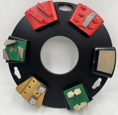 Placa de conversión Husqvarna de 270 mm con seis ranuras multifunción EZ-Change &amp; Redi-Lock para poder usar herramientas de diamante de molienda de suelo de HTC y Husqvarna