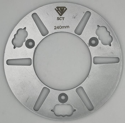 Diamatic BMG 780 Caminar detrás de plantillas planetarias 240mm Cerrojo en placa de conversión W / Seis ranuras de bloqueo Redi