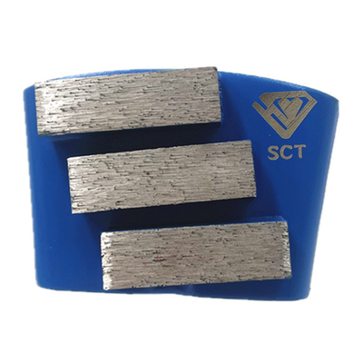 HTC EZ Cambio de diapositiva en segmentos de diamantes rectangulares triplos Metal Bond Bloques de molienda de suelo de hormigón Terrazzo