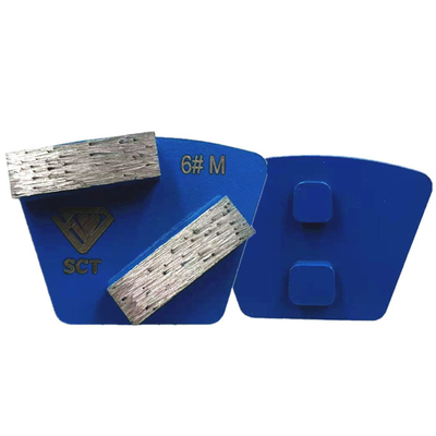STI Prepmaster doble rectangular barras de diamantes trapezoides zapatos de molienda W / EG cambio doble integrado pines para el cemento terrazo suelo molienda