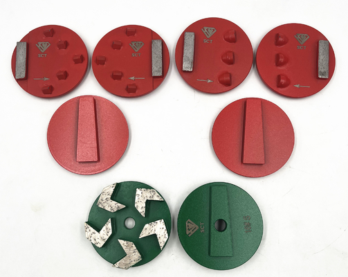 STI Prepmaster 5S Flechas de diamante Pucks de molienda de suelo de hormigón W / EG Cambio de pines integrados dobles