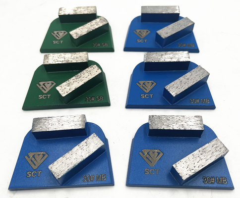 Lavina En el suelo EDCO Slim Fit Doble Rectangular Barras de Diamante Trapezoides Zapatos de molienda para pisos de hormigón Terrazzo