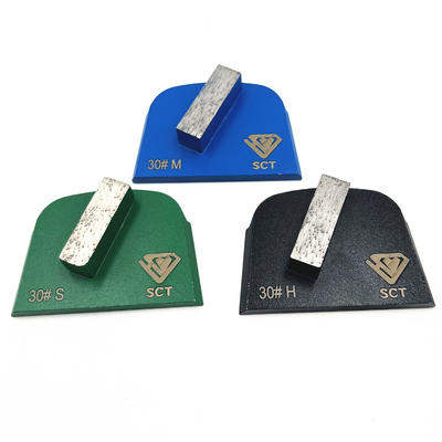 Lavina En el suelo EDCO Slim Fit Single Rectangular Bar de Diamante Trapezoides Segmentos de molienda para pisos de hormigón Terrazzo