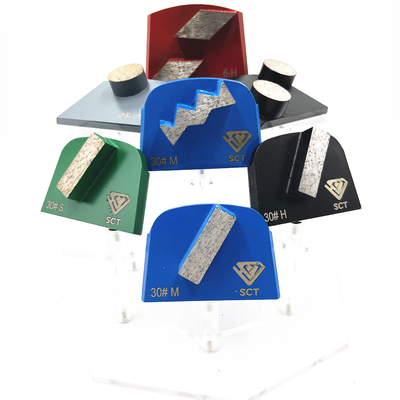 Lavina En el suelo EDCO Slim Fit Single Rectangular Bar de Diamante Trapezoides Segmentos de molienda para pisos de hormigón Terrazzo