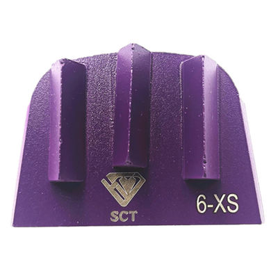 Lavina En el suelo EDCO Trapezoide de ajuste delgado Triple Pico Segmentos de diamante Concreto Terrazzo Parrilla agresivos