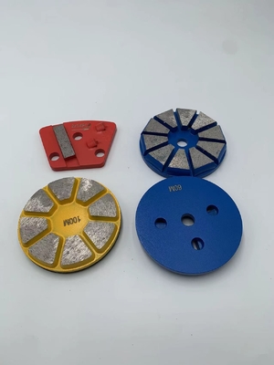 3' de uso húmedo Velcro con respaldo sinterizado de diamantes para el pulido de metal para ser utilizado en las máquinas de pulido de paletas o máquinas con placas de velcro para el pulido de suelo de molienda