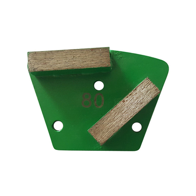 Placas de molienda trapezoides universales Barras de diamante rectangulares dobles Enlace metálico Concreto Terrazzo Marmo Granito Zapatos de molienda de suelo