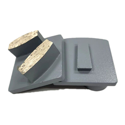 Scanmaskin Snap On Double Coffin Diamond Segments Metal Bond Concreto Terrazzo Zapatos de molienda para pisos